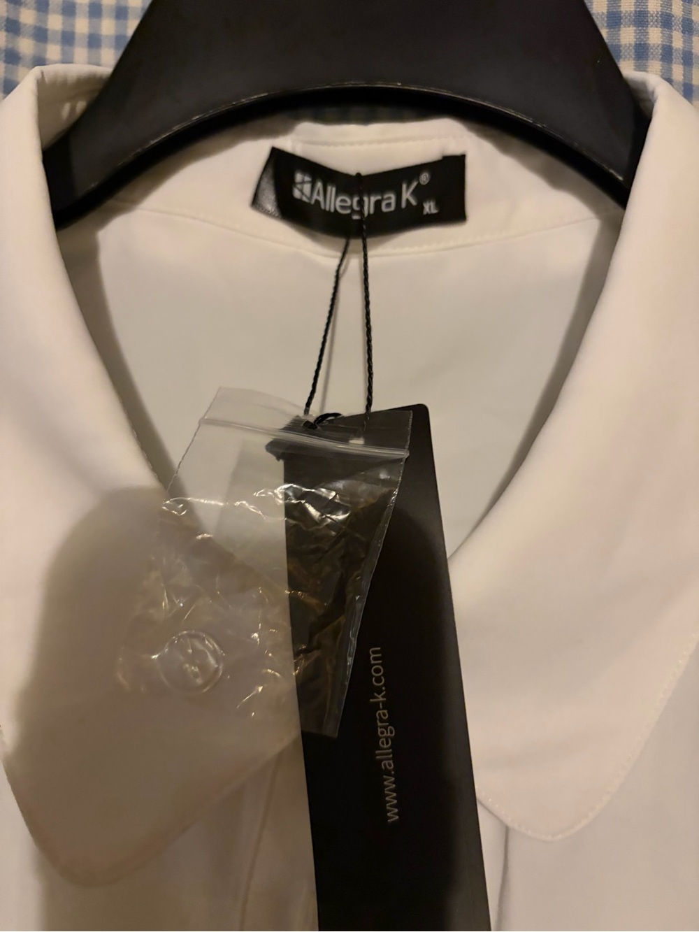 Allegra K White Collared Blouse - Picture 3 of 5